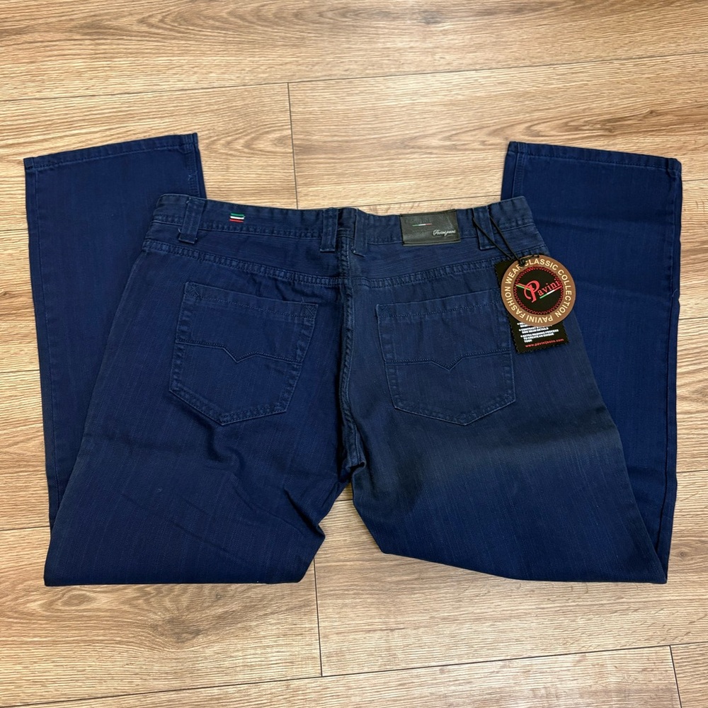 Navy blue Pavini straight leg jeans size:40/30